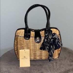 NWT: Patricia Nash Lucena Spring Wicker Collection